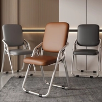 Chaise pliante épaissie avec accoudoirs, nouveau modèle portable, dossier pour conférence, bureau, maison, salle à manger, formation