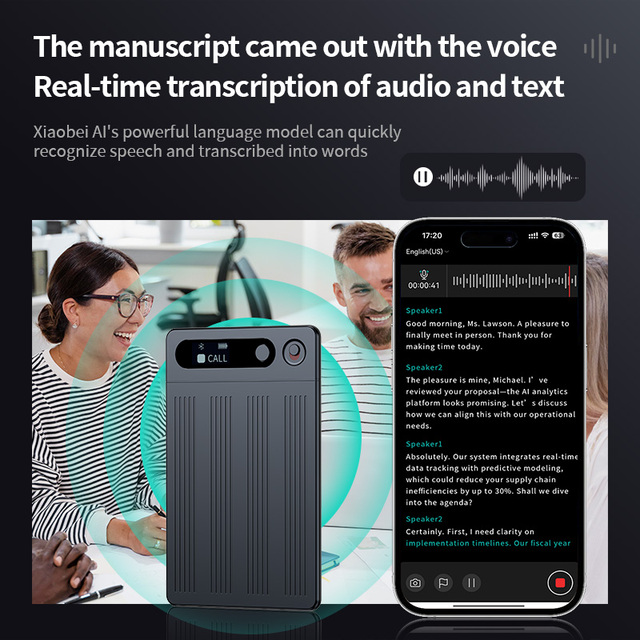 VORMOR M1 Instant Teleconference Transcription Voice Recorder Portable AI Digital Recorder Smart Voice Recorder