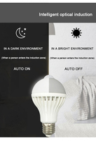 Bombilla inteligente con Sensor de movimiento humano para el hogar, bombilla Led de inducción automática de alto lúmenes, CA de 220V, potencia de 5W, 7W, 9W, 12W, 3500K, 6500K
