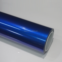 Vinilo para Envoltura de Autos Besthin Film 1.52*17m Azul Super Brillante Metálico, Protección de Pintura Automotriz, Adhesivo para Carrocería, PET, Cambio de Color, Rollo Galaxy