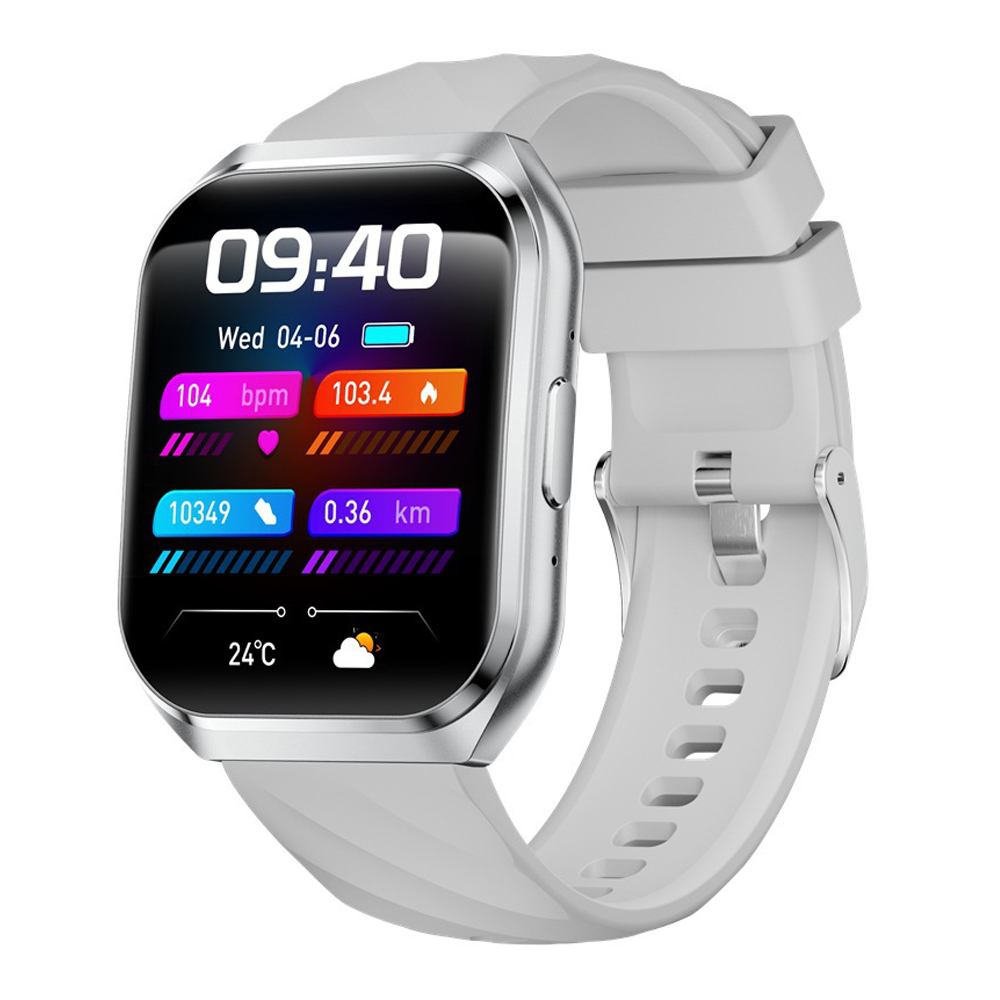 White+Silicone Watch Strap