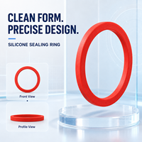 Joint d'étanchéité en silicone rouge, flexible, moulé avec précision, finition lisse et sans couture pour applications industrielles, marque SHEDL, modèle [modèle].