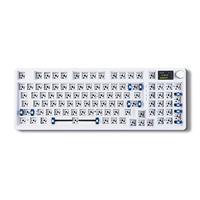 Kit de Teclado para Juegos MATHEW KC98 Pro con Perilla y Pantalla, Kit Personalizado Barebones, Retroiluminación RGB Intercambiable en Caliente para Win/Mac/PC