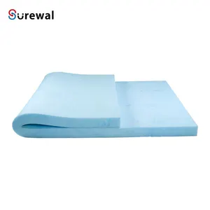 SUREWAL Cooling Gel-Infused Memory Foam Mattress Topper for Bed Ventilated CertiPUR-US Certified Foam Topper for sleeping