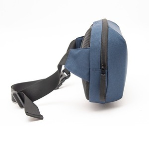 Blue Anti-theft Zipper Hard Shell Daily Commuter <b>Spliced</b> Bag Minimalist Waist Bag - Product Image 1
