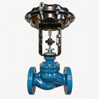 Vanne à actionneur pneumatique avec positionneur intelligent 4-20 mA pour la régulation du débit d'eau, le contrôle de la pression du gaz et la température