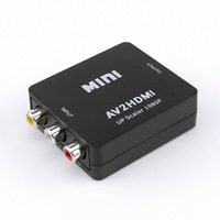 Adaptateur Vidéo Audio AV2HDMI 1080P Mini RCA Composite CVBS AV vers HDMI avec Câble de Charge USB pour TV et Ordinateur Portable - Vente Flash