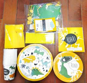 <strong>Dinosaur</strong> <strong>Birthday</strong> <strong>Party</strong> Supplies for Kids <strong>Dinosaur</strong> <strong>Party</strong> Pack Spoons Forks Plates Set - Product Image 5