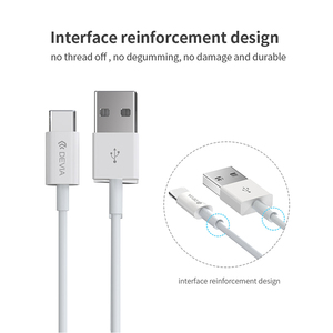 Devia Data Cable Fast Charging USB Cable Type-C For Mobile phone 2.4A 1m copper Cable Ties - Product Image 5