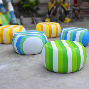Sgabello Candy <span class=keywords><strong>in</strong></span> Fibra di Vetro, <span class=keywords><strong>Sedie</strong></span> a Forma di Ciottolo, Sgabello per Centro Commerciale, Sedia Cartoon per Bambini, <span class=keywords><strong>Sedie</strong></span> a Ciottolo per Parchi e Aree Esterni - Product Image 3