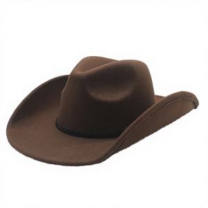 Sombreros de Vaquero Unisex al por Mayor, Sombreros de Vaquero Occidentales de Ala Ancha de Poliéster/Algodón para Hombres y Mujeres, Ideales para Fiestas y Actividades al Aire Libre - Product Image 4