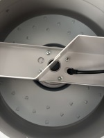 Ventilateur de gaine circulaire en métal gris de 10 pouces, 230 V CA, 50/60 Hz, 250 mm, 1000 m³/h, OEM d'usine