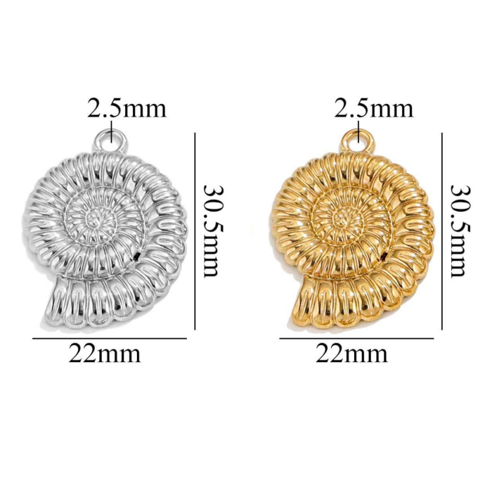 Conch charms 506