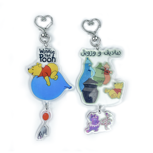 Hạt Charm Acrylic Móc Khóa Lắc Trong Suốt Lấp Lánh Ba Chiều Hai Mặt Hạt Charm Acrylic Màu Tùy Chỉnh Anime Epoxy Cầu Vồng - Product Image 1