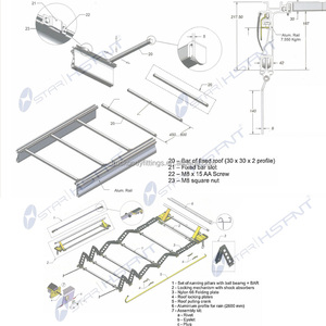 Cargo remorque conteneur porte joint rideau côté remorque pièces robuste sangles à cliquet pvc bâche bâche <span class=keywords><strong>crochet</strong></span> rouleau - Product Image 3