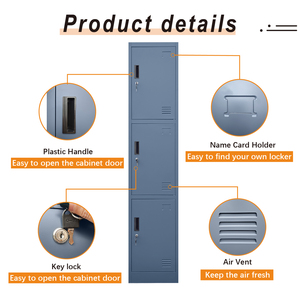 Armoire de rangement en métal de haute qualité pour salle de sport, école, bureau-Casiers en acier durables avec serrure à clé - Product Image 5