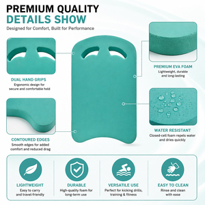 Planche de natation en mousse EVA personnalisée pour adultes et enfants, bouée flottante, pagaies à main pour la piscine, planches de natation durables - Product Image 4