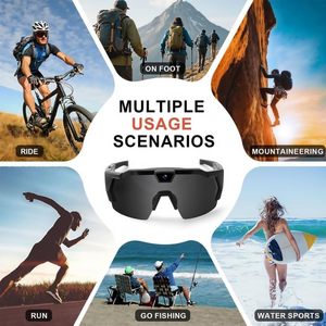 Gafas de Sol Inteligentes con IA para Grabación de Video en Exteriores, Gafas Inteligentes Multicolor con Cámara para Ciclismo y Senderismo - Product Image 5