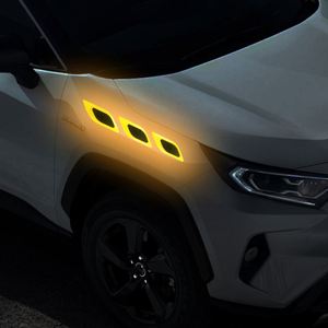 Nuevas pegatinas reflectantes de fibra de carbono para espejos retrovisores, pegatinas decorativas protectoras, tiras anticolisión para puertas de coche - Product Image 3