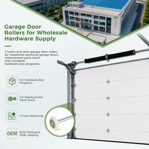 Lot <span class=keywords><strong>de</strong></span> 10 roulettes <span class=keywords><strong>de</strong></span> <span class=keywords><strong>porte</strong></span> <span class=keywords><strong>de</strong></span> <span class=keywords><strong>garage</strong></span> en acier inoxydable et nylon <span class=keywords><strong>de</strong></span> 7 po pour usage en entrepôt, pièces <span class=keywords><strong>de</strong></span> quincaillerie <span class=keywords><strong>de</strong></span> <span class=keywords><strong>porte</strong></span> <span class=keywords><strong>de</strong></span> <span class=keywords><strong>garage</strong></span> durables et zinguées - Product Image 2