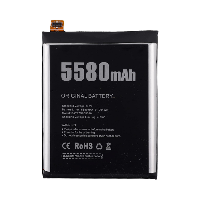 REAL CAP Replacement Battery BAT17S605580 for Doogee S60 Mobile Cell Phone High Quality Rechargeable Ion Batteries Customized
