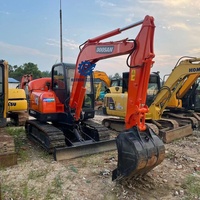 Excavadora Mini de 6 Toneladas Doosan DH60-7 de Segunda Mano con Rendimiento Excepcional, Excavadora Doosan DX60E-9C DX55