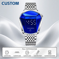 Montre personnalisée MOQ 50 pièces, montres de luxe avec logo personnalisé, cadran irrégulier, montre-bracelet classique pour homme, étanche, design unique