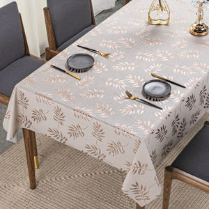<span class=keywords><strong>Nappe</strong></span> <span class=keywords><strong>cirée</strong></span> creuse en PVC or blanc pour la maison de luxe léger - Product Image 1