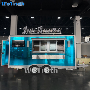 Kẹo thực phẩm xe tải đầy đủ trang bị di động cà phê cửa hàng sử dụng nhà ăn nhẹ thực phẩm kem xe tải sợi thủy tinh chip - Product Image 3