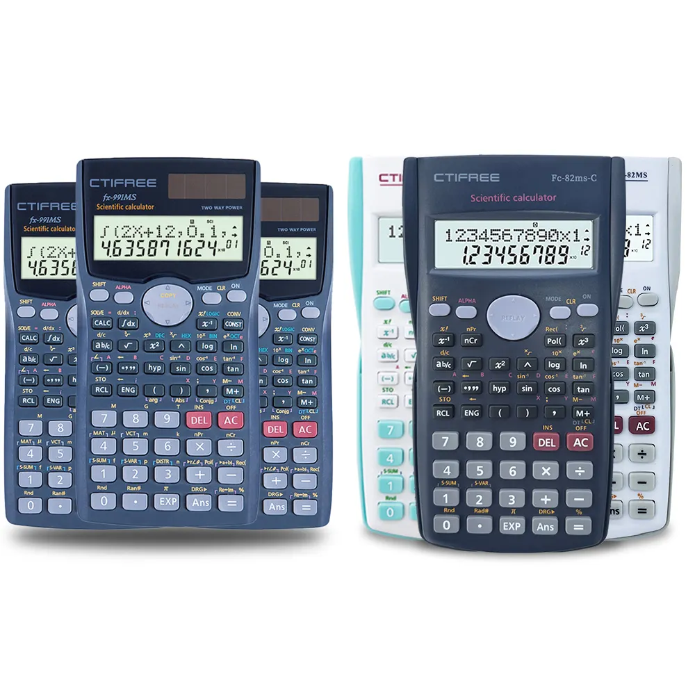 Rekenmachine Student Pocket Dual Power Home Office School Automatische Replay Financiële Desktop Calculator Wetenschappelijke Calculator