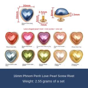 אוהב פנינה rvet אבזם מסמר ציפורן בורג דקורטיבי כפתור תיק עור בגדים אביזרים חומרה מיוחדים עבור חלקי התיק - Product Image 6