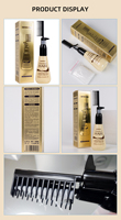 Crème lissante pour cheveux à la kératine pour usage domestique, peigne intégré, traitement pour des cheveux lisses et raides longue durée