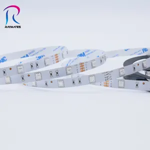 Raymates RGB 5050 LED 10มม. PCB กว้าง30องศา5รับประกันกันน้ำ LED Strip Light