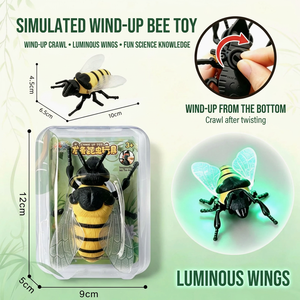 Children's Wind-Up Plastic Insect Toy Crawling 3D Beetle Realistic Bee Bug Model Toy for Unisex - Product Image 4