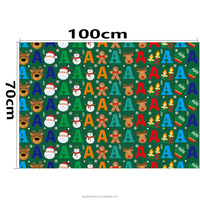 Nouveau papier d'emballage de Noël en promotion, papier d'emballage pour boîte cadeau, bouquet de fleurs, emballage pour sac cadeau de fête