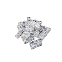 Kabel jaringan 3U konektor steker Modular kawat bahan Pc jaringan 6 Cat7 Utp Rj45 8P8C