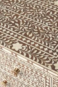 Meuble à tiroirs unique en os incrusté, fabriqué à la main avec des détails de luxe pour les projets de décoration intérieure à prix de gros - Product Image 4