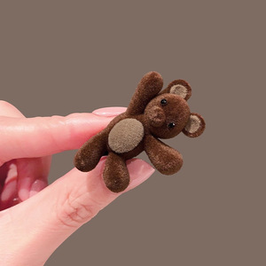 Pinza <span class=keywords><strong>de</strong></span> Pelo <span class=keywords><strong>con</strong></span> Diseño <span class=keywords><strong>de</strong></span> Osito Adorable, Hecha <span class=keywords><strong>de</strong></span> Terciopelo, para Mujer, Nuevo Estilo <span class=keywords><strong>con</strong></span> Clip para <span class=keywords><strong>Flequillo</strong></span> Lateral, Pinza <span class=keywords><strong>de</strong></span> Pelo en Forma <span class=keywords><strong>de</strong></span> Corazón para Niñas - Product Image 5