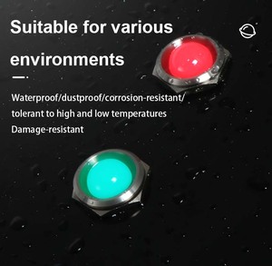 Onpow kim loại chỉ số GQ10T-D/<span class=keywords><strong>g</strong></span>/24 v/s 10 mét LED tín hiệu đèn pin thiết bị đầu cuối thép không <span class=keywords><strong>g</strong></span>ỉ chỉ số - Product Image 3