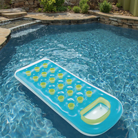 Chaises longues flottantes gonflables en PVC écologiques 74 po x 28 po pour adultes et enfants, pour les soirées aquatiques estivales, logo personnalisé