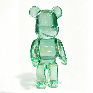 Estatua de Oso BearBrick de Resina Transparente, Diseño Artístico Hecho a Mano, con Color Personalizable, para Decoración Moderna del Hogar, Coleccionables - Product Image 2