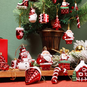 Decoraciones Navideñas de Resina, Incluyendo Árboles de Navidad, Muñecos de Nieve, Papá Noel, Dulces, Botas y Accesorios - Product Image 4