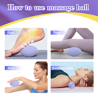 YLove Silikon-Massageball mit 10 starken Vibrationsmodi und Drucksensor-Modus für Körper-Muskelregeneration, Übung und Sport, leicht zu transportieren