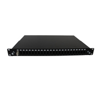 BOLEIN red de fibra óptica FTTH accesorios de montaje en Rack 1U 24 Puerto LC dúplex ODF de tipo de parche de fibra óptica Panel