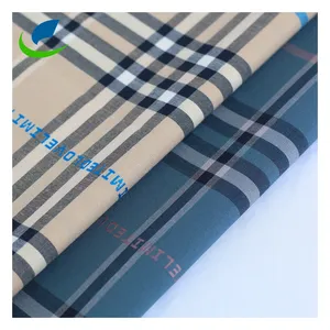 Высококачественная однотонная бамбуковая стрейчевая пряжа, окрашенная жаккардовая тканая ткань для рубашек, новый дизайн