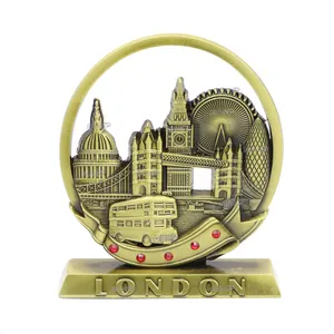 Groothandel Custom Design Home Office Decor London Toeristisch Souvenir Standbeeld Metalen Beeldje