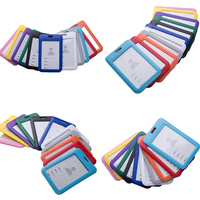 Snoepkleurige Abs Identiteitsbadge Lanyard Plastic Werk Id Nekriem Voor Buskaarthouders