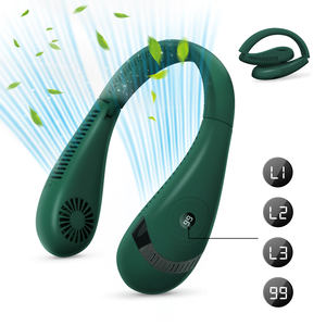 Ventilateur de cou portable sans lame CAFELE 2023, mise à niveau, charge rapide, longue durée d'utilisation, trois vitesses de vent, mains libres, boîte suspendue pour utilisation en voiture - Product Image 1