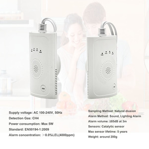 2026 Factory Wholesale Household Wifi Gas Detector Natural Sensor Tuya Smart Home Security System EN50194 Certified JKD-838W Tuy - Product Image 4