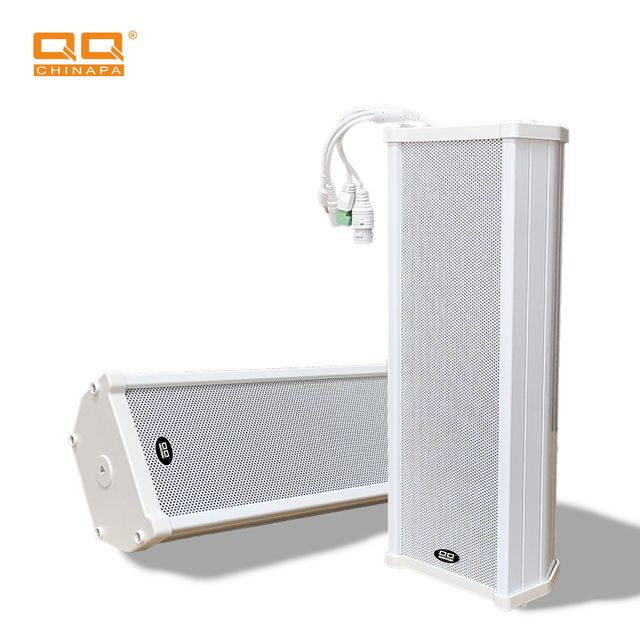 SIP Column Speaker for CCTV Integration | PoE Powered IP Speaker for Alarm & Broadcast